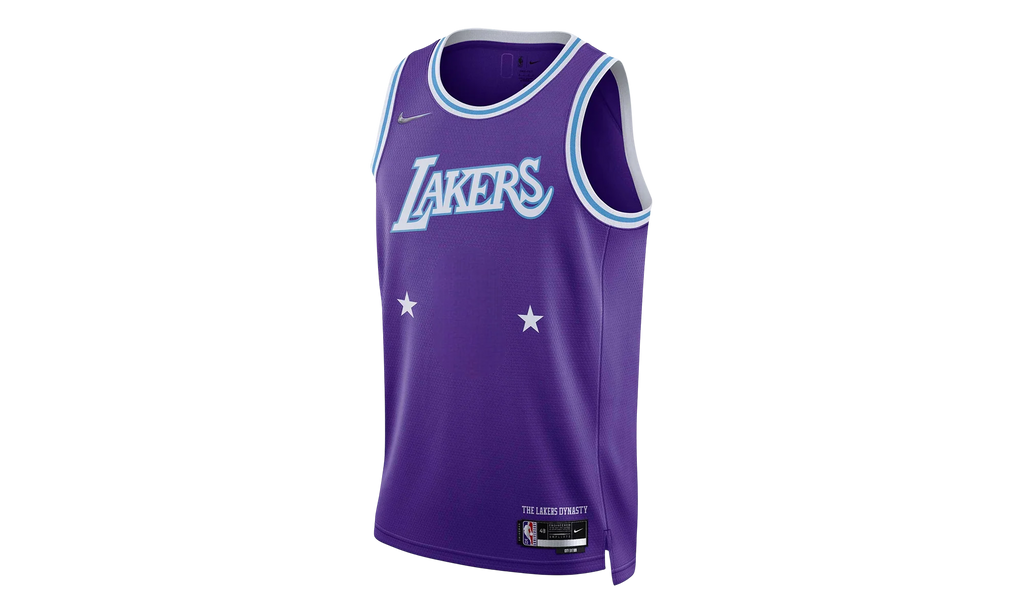 NBA La Lakers 2021-22 75Th City Swingman Jersey "Purple" DB4067 504