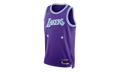 NBA La Lakers 2021-22 75Th City Swingman Jersey "Purple" DB4067 504