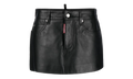 Leather Mini Skirt WMNS "Black" S75MA0863SY1623900