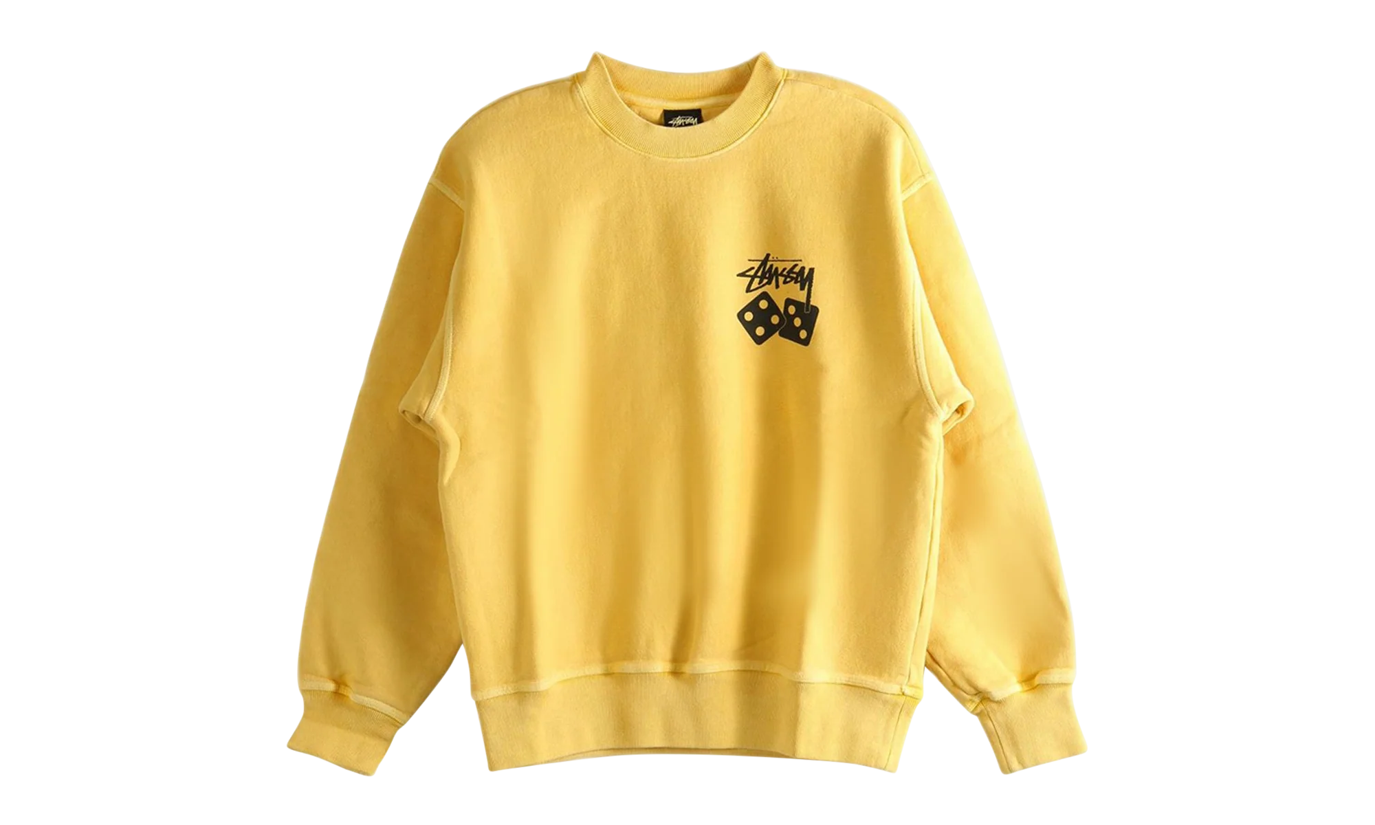 Dice Pig Dyed Crew Sweatshirt "YELLOW" 1915077 YELO