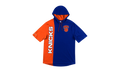 NBA Short Sleeve Split Hoodie "New York Knicks - Royal / Orange" HDSSAJ19008 NYKRYOR