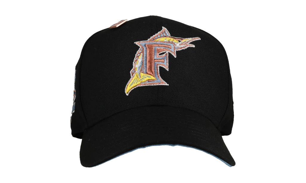 59FIFTY Florida Marlins 10th Anniversary Fitted Hat "Black / Indigo / Yellow" NE114
