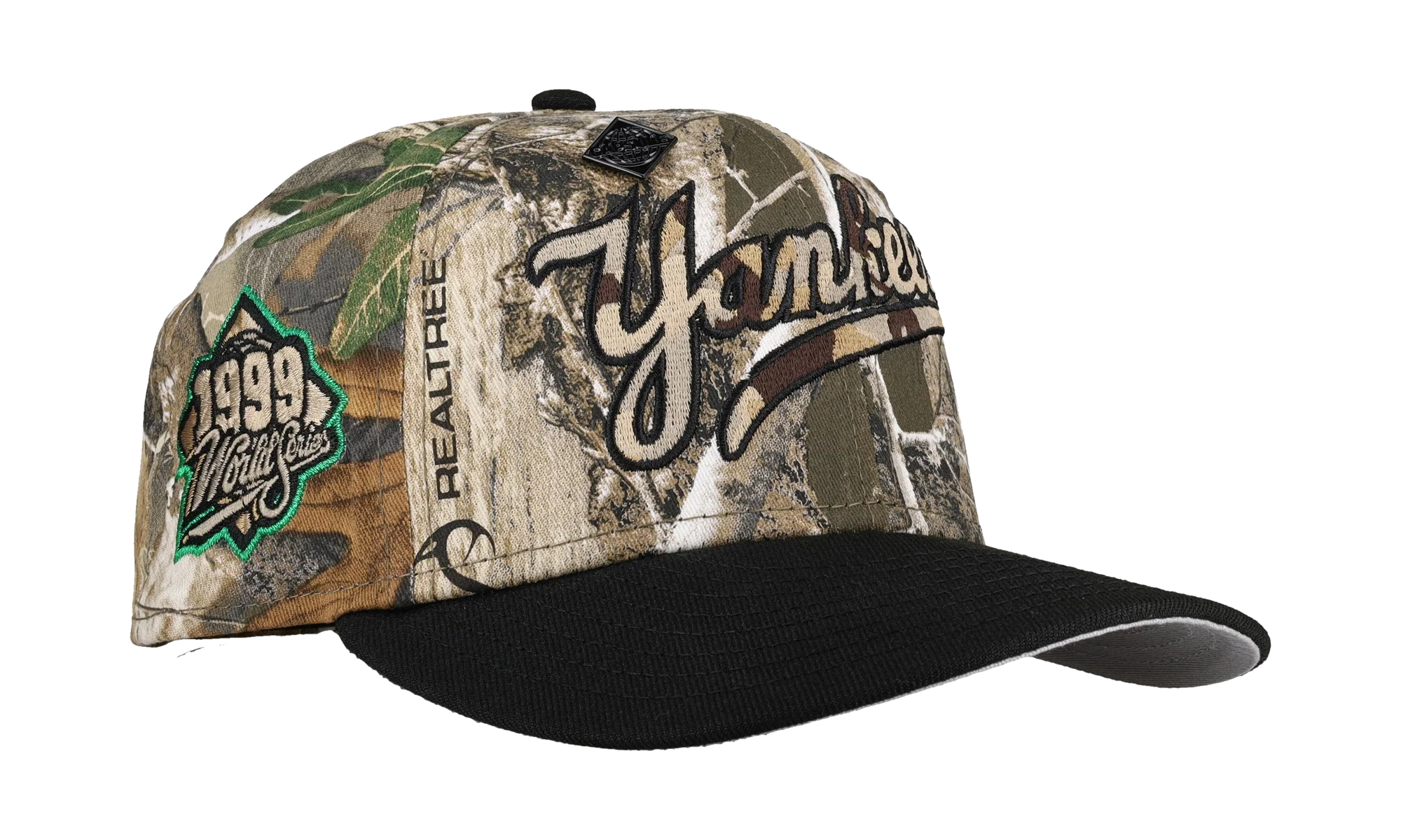 59FIFTY New York Yankees 1999 World Series Fitted Hat "Black / Real Tree" NE253
