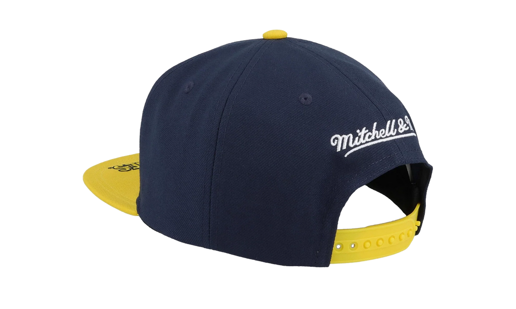 NCAA Logo Bill Snapback Cap "Michigan Wolverines - Navy / Yellow" HHSS4533 UMIYYPPPNYYW