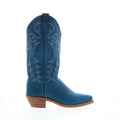 Abilene Boots 9270 Womens Blue Leather Slip On Cowboy Western Boots
