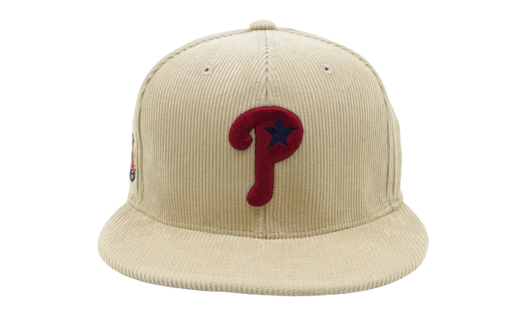 MLB Team Cord Fitted Phillies 2004 Cap "Cream" 6HSF1838 PPH04PPPCREA