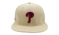 MLB Team Cord Fitted Phillies 2004 Cap "Cream" 6HSF1838 PPH04PPPCREA