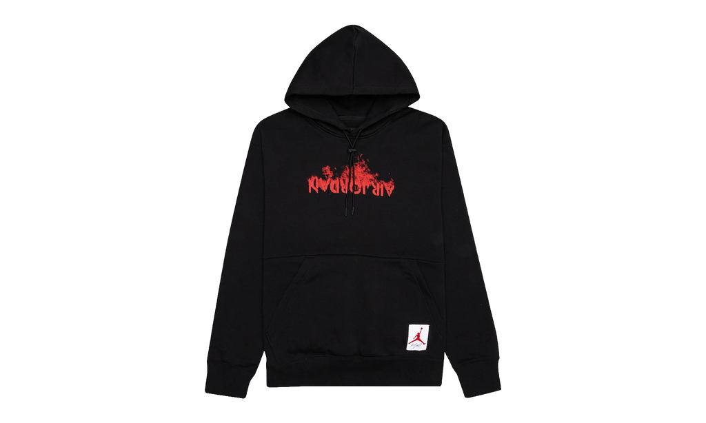 Air Jordan Retro 4 Graphics Fleece Pullover Hoodie "Black / Red" DD3867 010