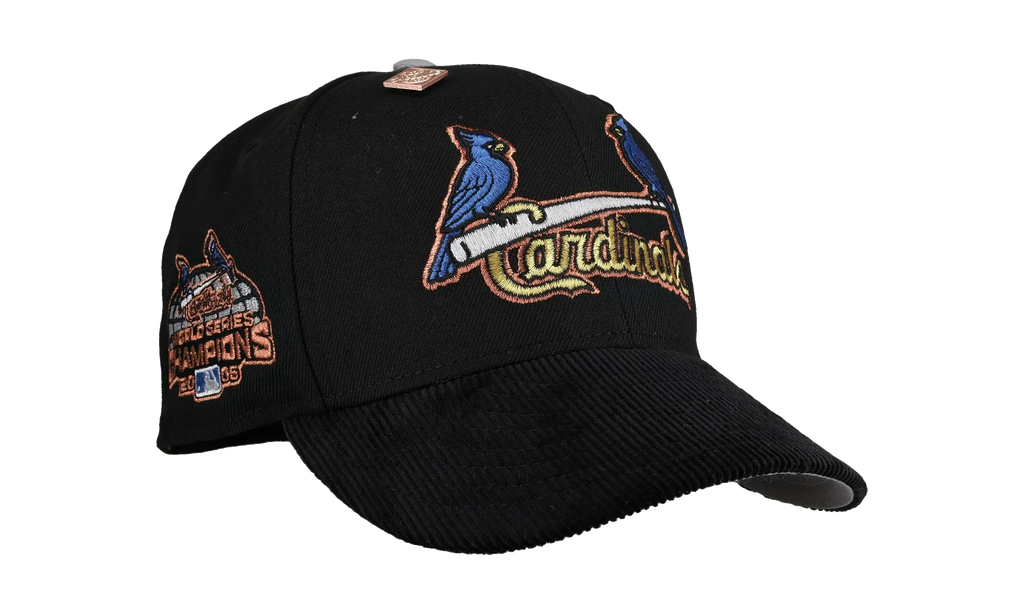 59FIFTY St Louis Cardinals 2005 World Series Fitted Hat "Black - Corduroy Visor" NE382