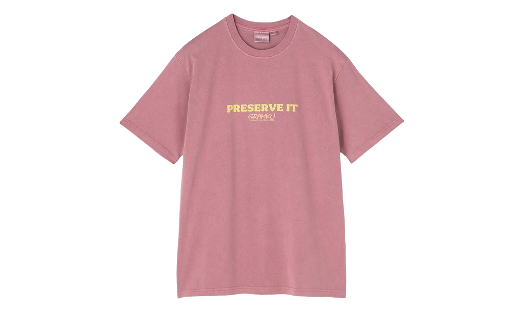 Footprints Pigment Dyed SS Tee "Red" G6SU T119 RED