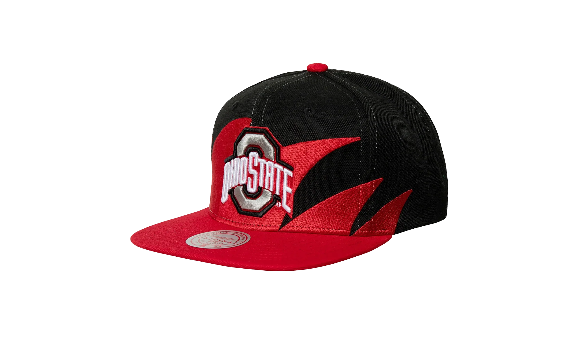 NCAA Sharktooth Snapback Cap "Ohio State Buckeyes - Black / Red" HHSS3304 OSTYYPPPBKRD