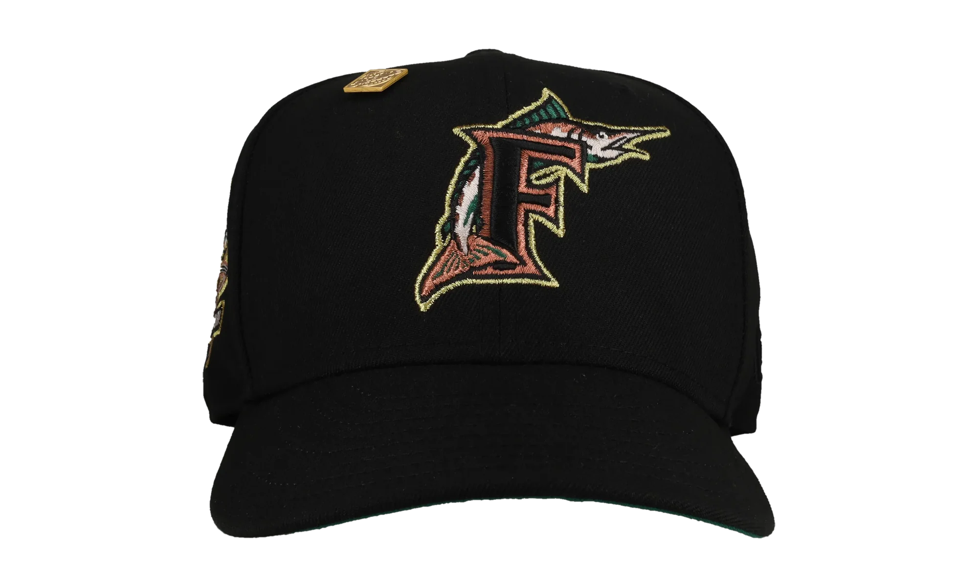 59FIFTY Florida Marlins 10th Anniversary Fitted Hat "Black / Gold / Green" NE113