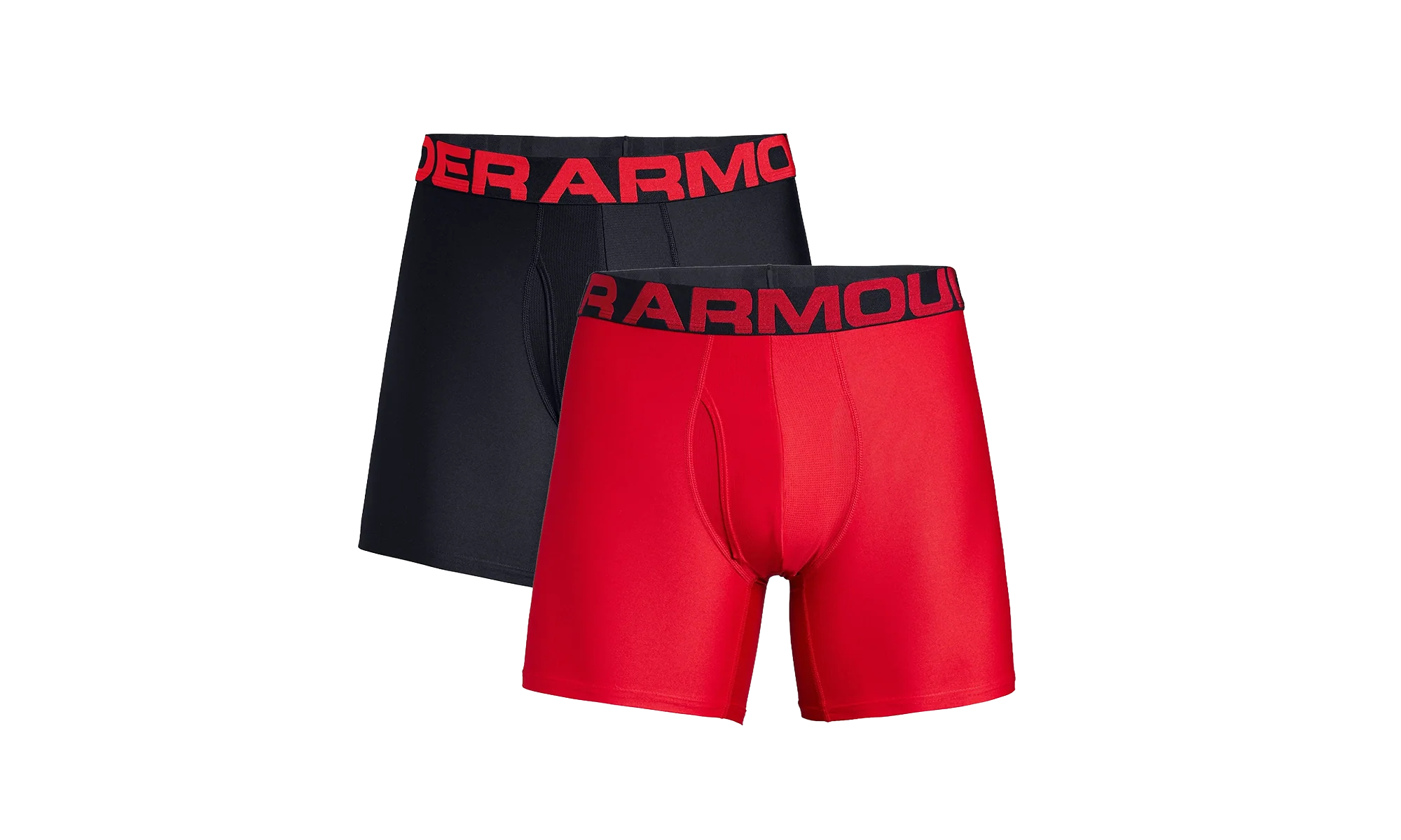 Tech 6" 2-Pack Boxerjock "Red / Black" 1327415 600