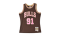 Brown Sugar Bacon Dennis Rodman Swingman Jersey "1997 Chicago Bulls - Brown" TFSM6695 CBU97DRDBROW
