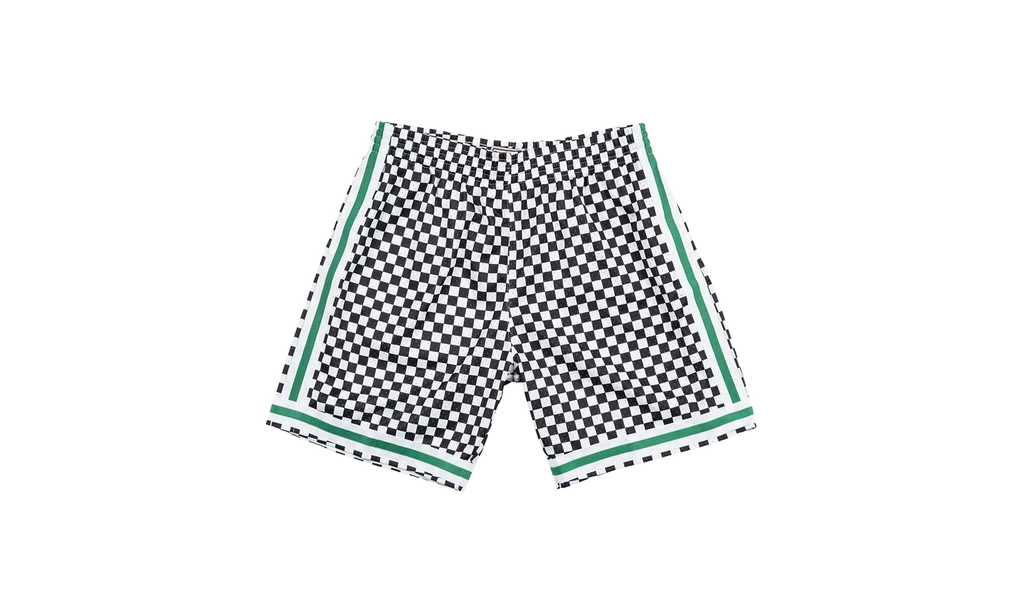 NBA Checked Swingman Shorts "Boston Celtics - White" BA3A4H BCE W N04