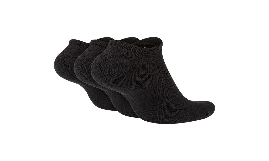 Everyday Cushioned Training No-Show Socks "Black / White - (3 Pairs)" SX7673 010