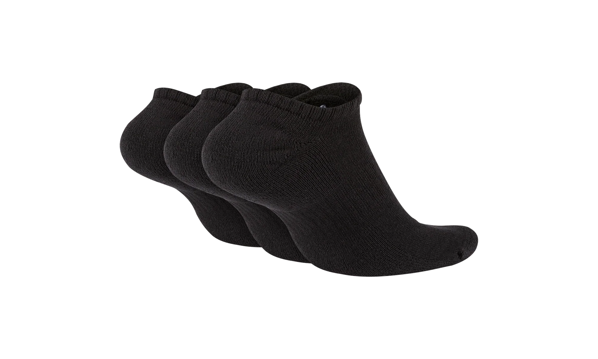 Everyday Cushioned Training No-Show Socks "Black / White - (3 Pairs)" SX7673 010