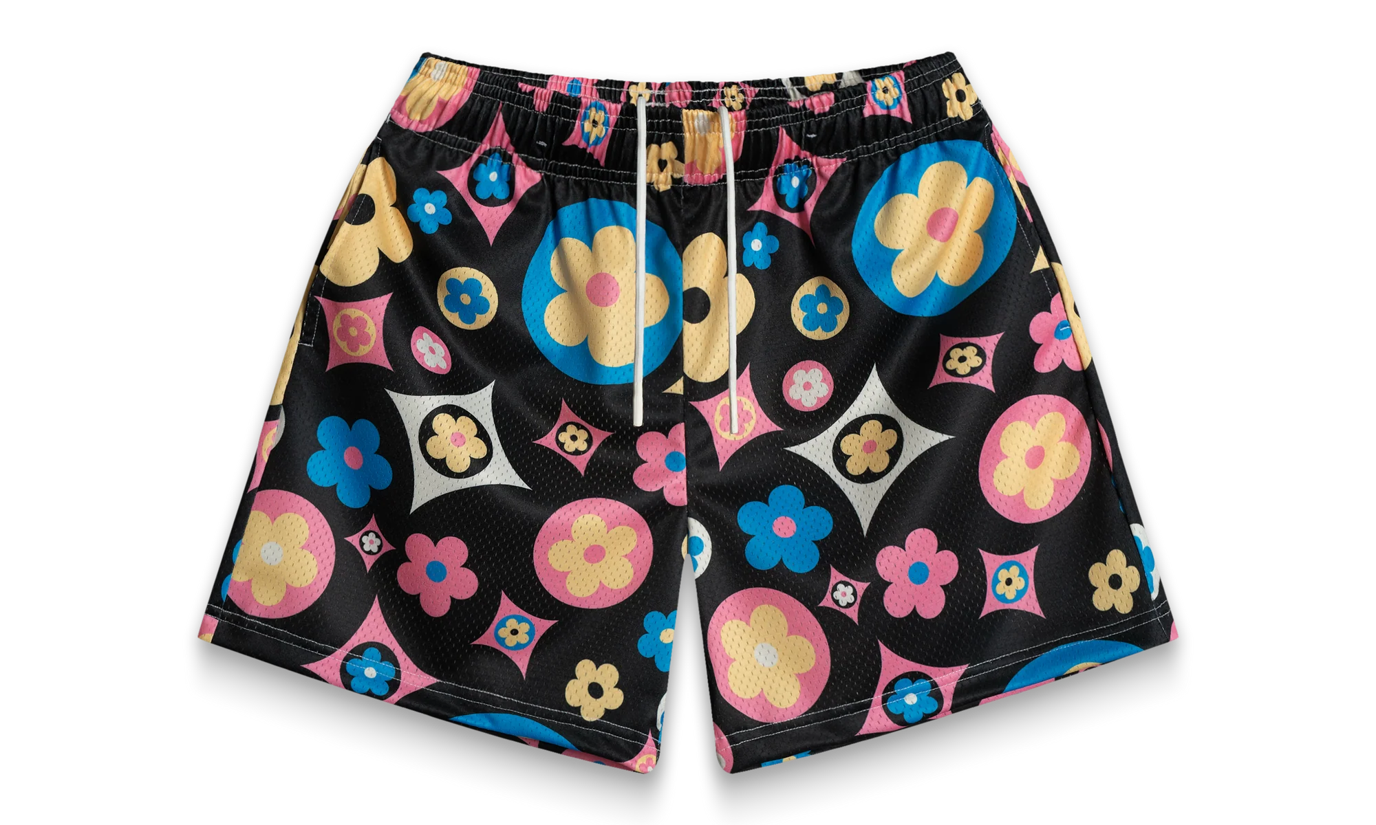 Flower Shorts "Black / Multi" BS63