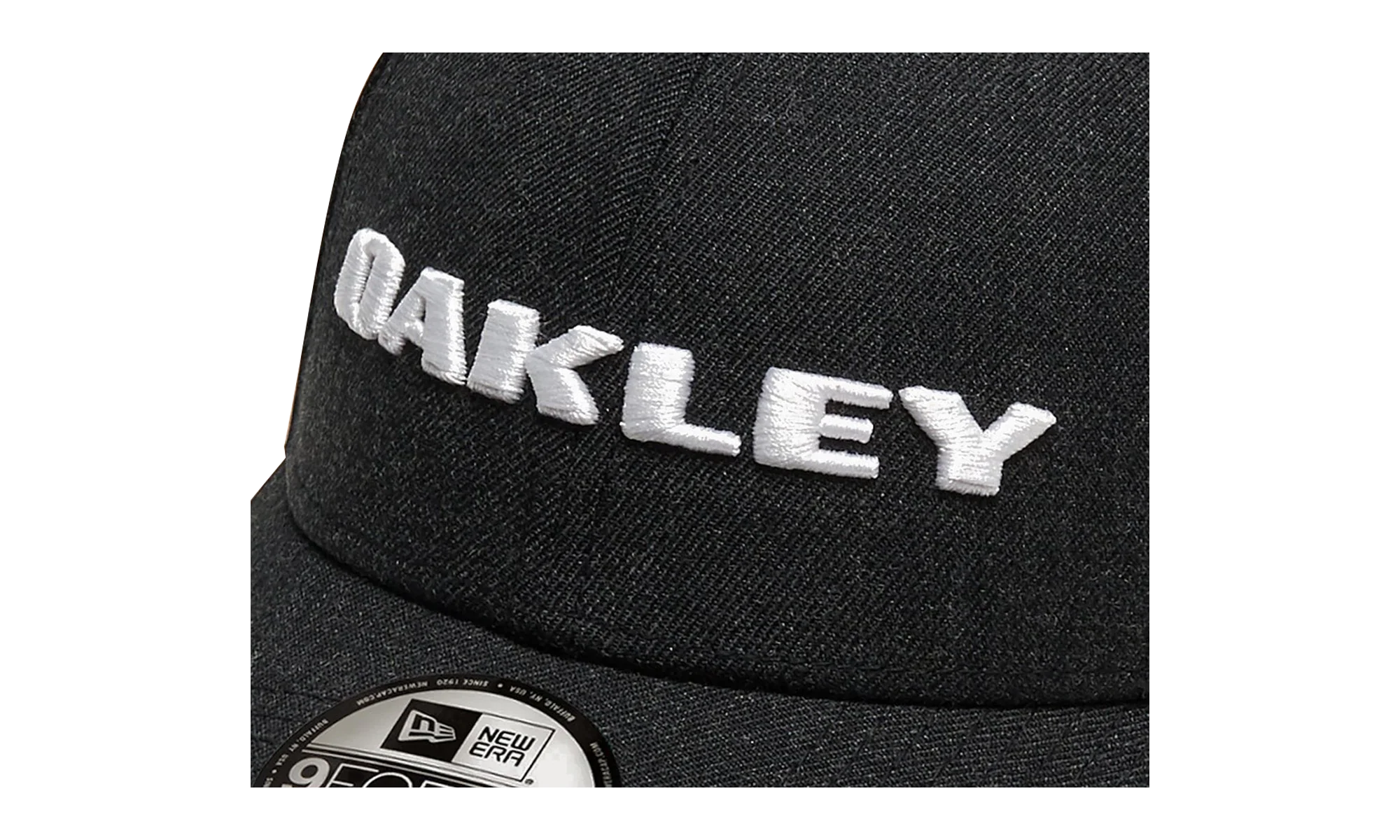 9FORTY OAKLEY x New Era Heather Snapback Hat "Blackout" 911523 02E