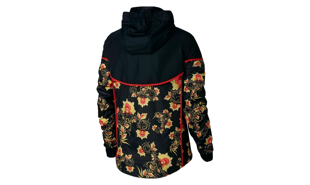 Sportswear NSW Floral Windrunner Printed Jacket WMNS "Black / Red / Yellow" 922188 010