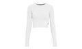 Studio Long Crop Tee WMNS "White" 1WF12430069