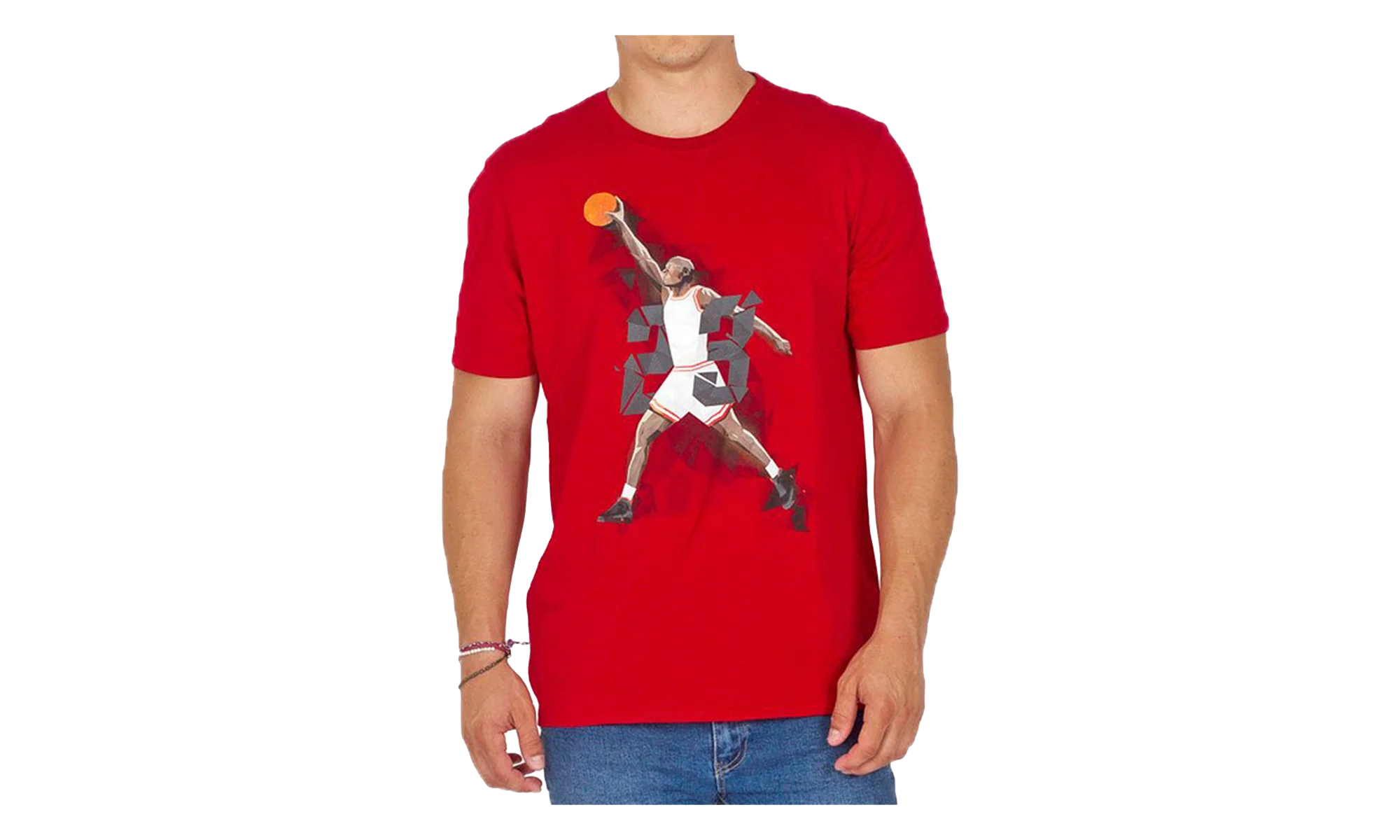 Air Jordan IX West Madison St. T-shirt "Gym Red / Black" 687820 687