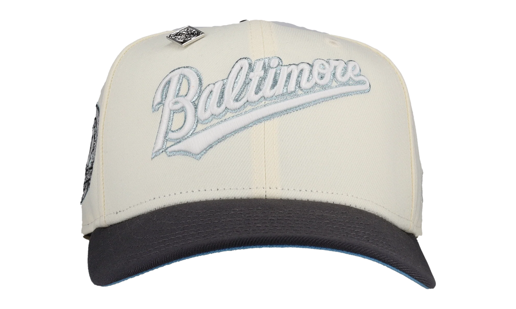 59FIFTY Baltimore Orioles 30th Anniversary Fitted Hat "Chrome Icey" 123451298607
