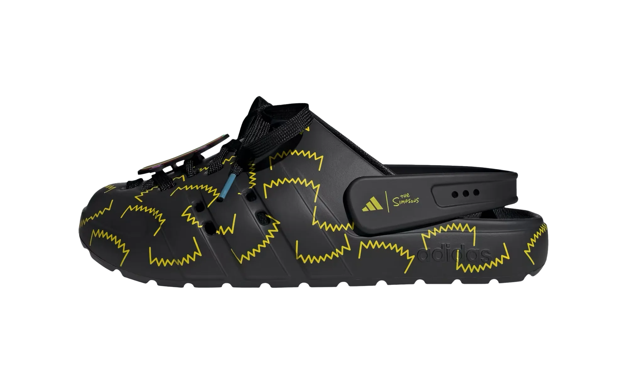 Adilette Clog "The Simpsons Black Yellow" JS4910