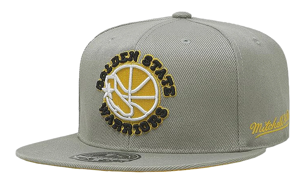 NBA Hardwood Classics Fitted Cap "Golden State Warriors - Sunny Gray" 6HSFDX21134 GSWGREY