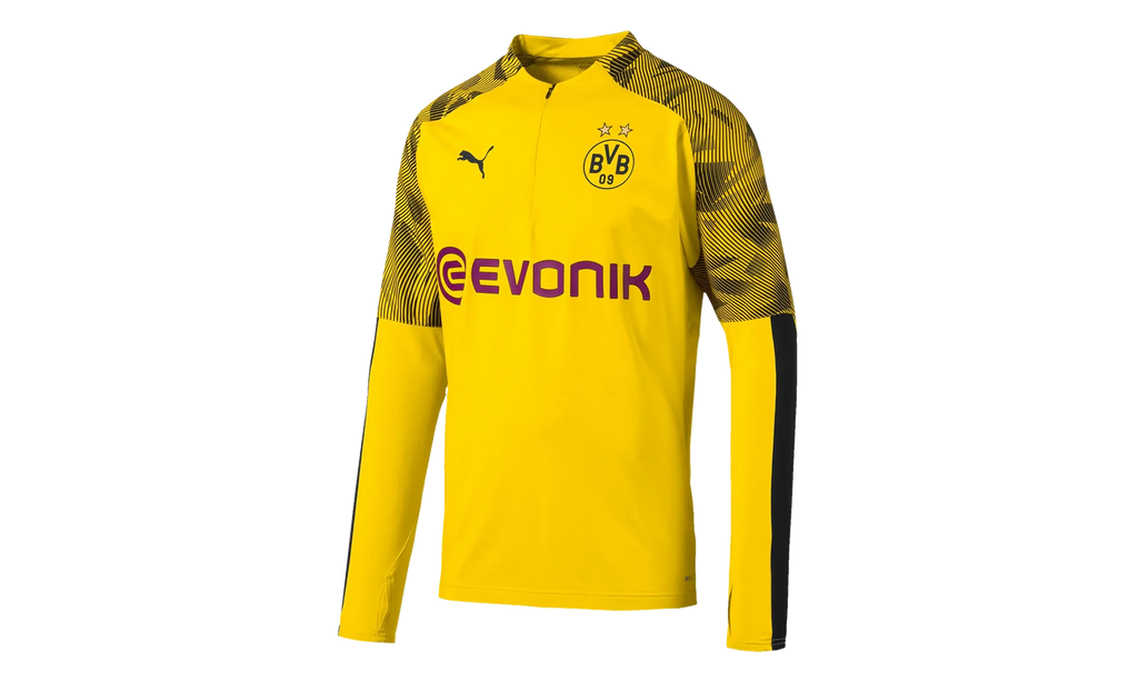 BVB 1/4 Zip Training Top "Cyber Yellow / Puma Black" 755764 01