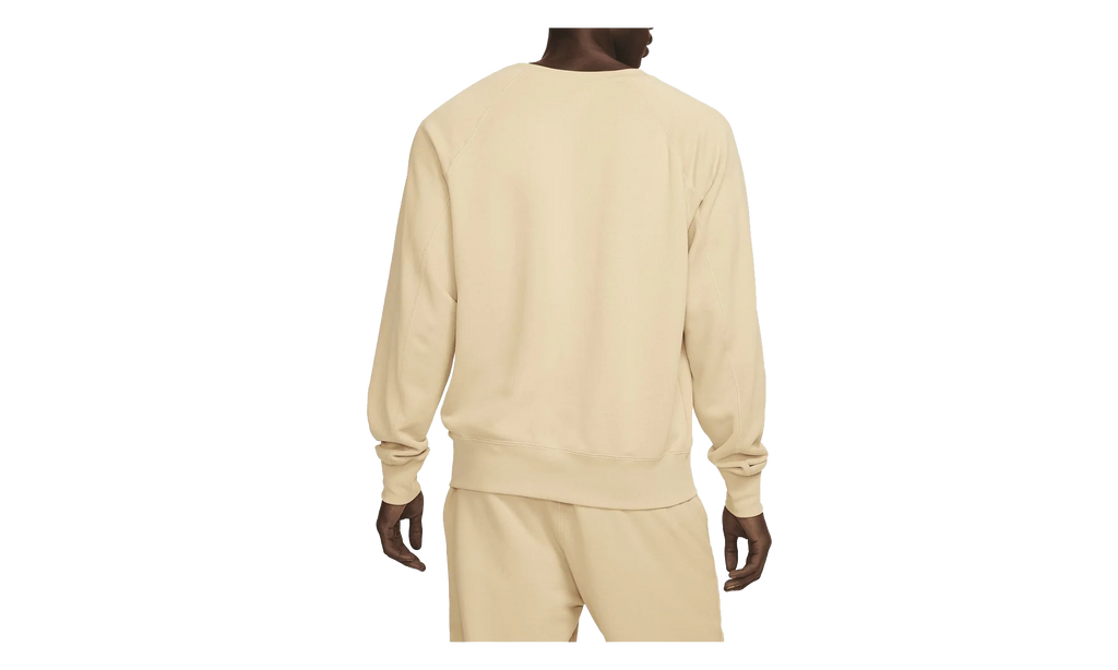 Sportswear Air French Terry Crew Sweatshirt "Sesame / Safety Orange" DV9829 252