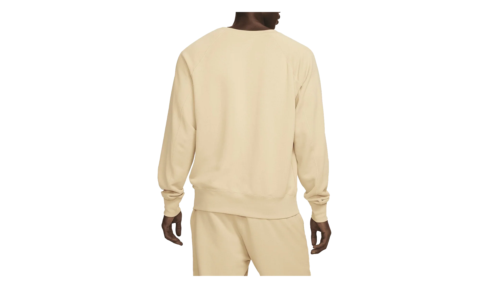Sportswear Air French Terry Crew Sweatshirt "Sesame / Safety Orange" DV9829 252