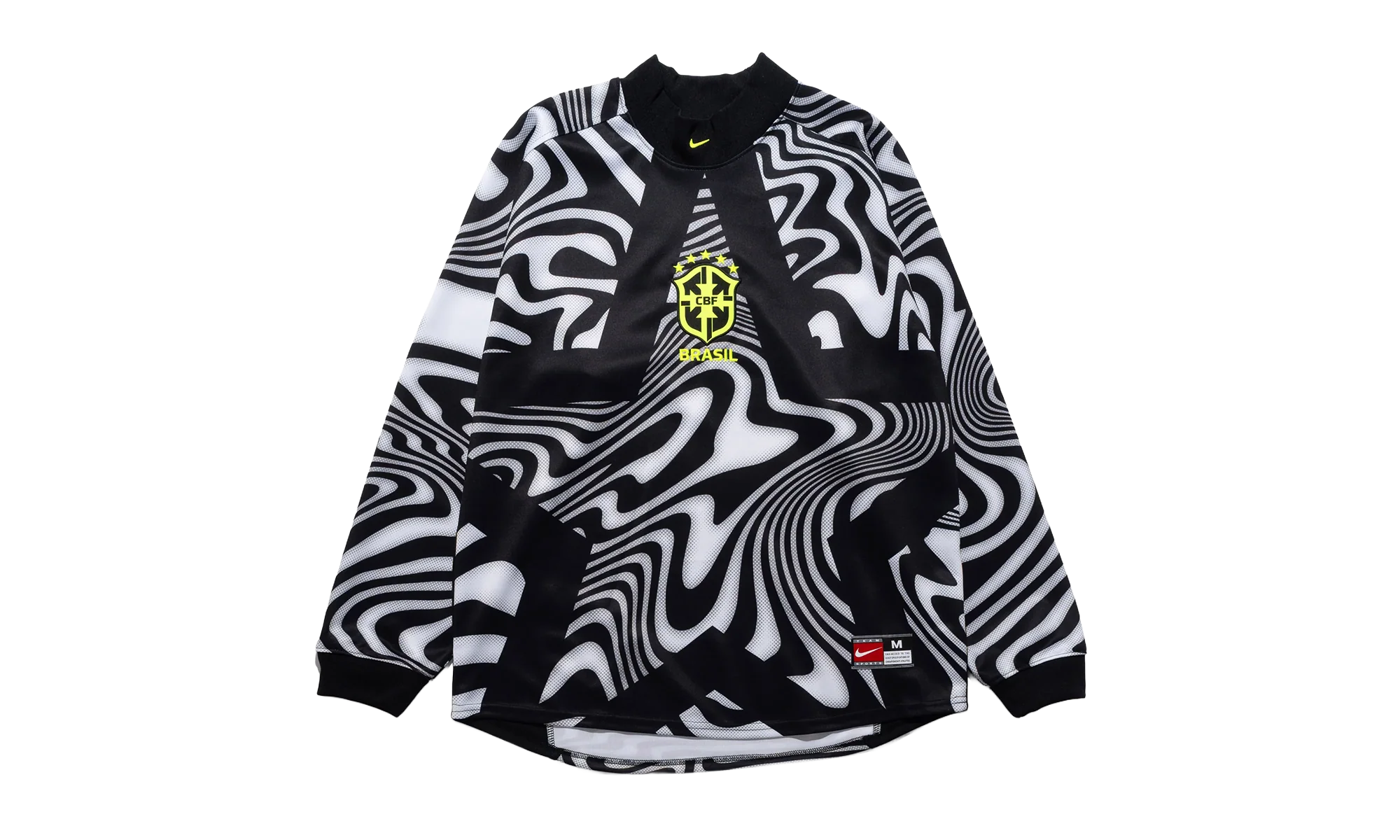 Brazil Authentic Goalkeeper Football T-Shirt "Black / Volt" IO0795 010