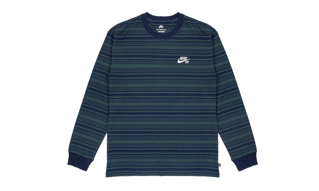 SB Long Sleeve Skate T-Shirt "Midnight Navy / Deep Jungle" FN4643 410