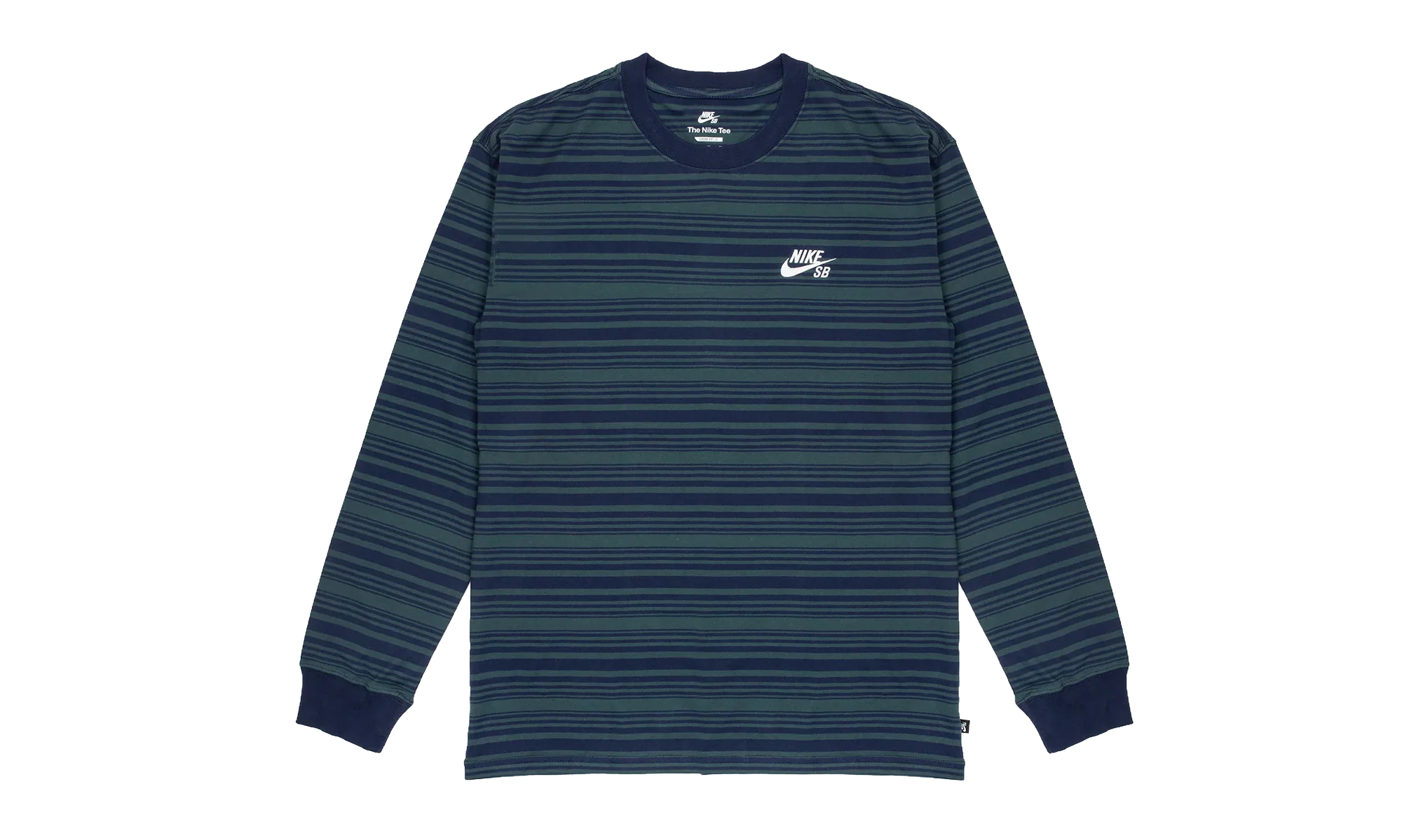 SB Long Sleeve Skate T-Shirt "Midnight Navy / Deep Jungle" FN4643 410