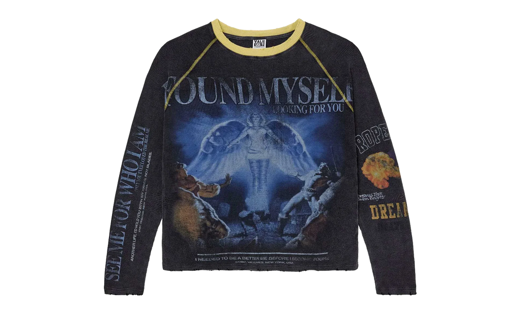 Lost and Found Thermal Sweatshirt "Black" VAL126