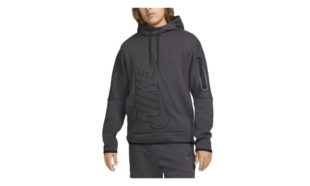 NSW Tech Fleece Graphic Pullover Hoodie "Grey / Grey" DX0577 060