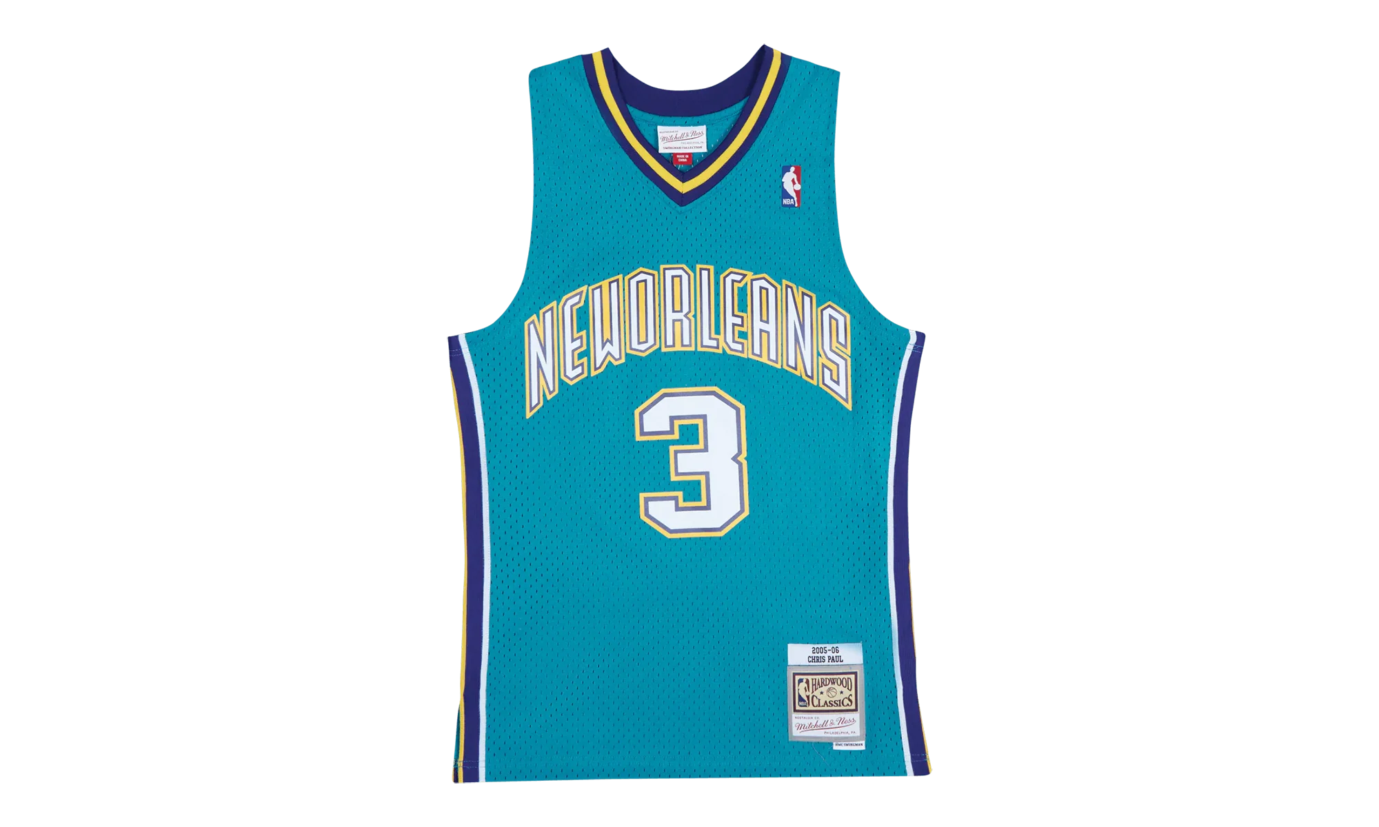NBA Chris Paul Swingman Road Jersey "2005 Charlotte Hornets - Teal" SMJYAC18015 NOHTEAL05CPA
