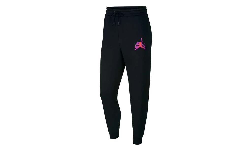 Air Jordan Jumpman Classics Fleece Pant "Black / Vivid Purple / Orange" BV6008 011
