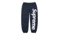 Satin Appliqué Sweatpant "SS26 - Navy" SU27516