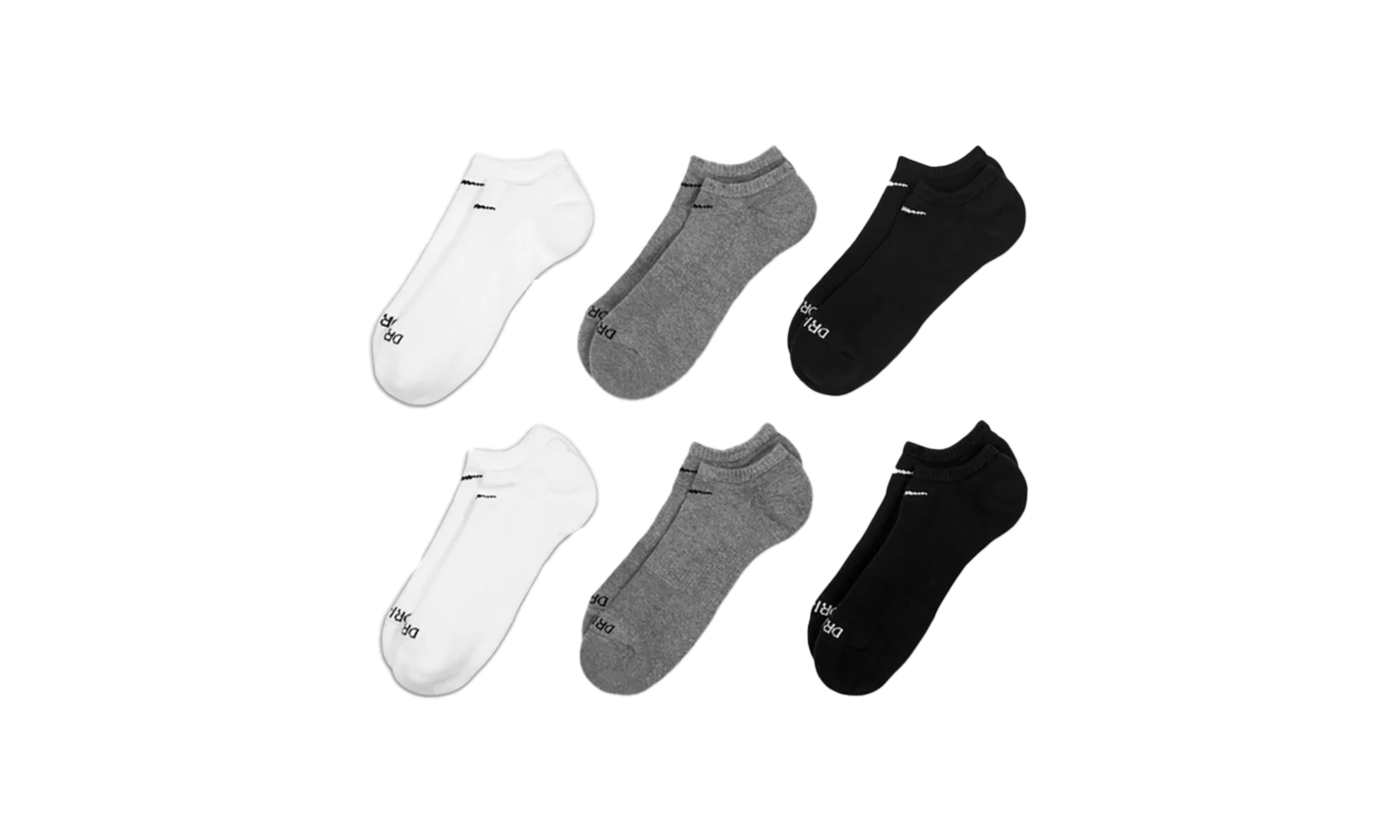 Everyday Plus Cushioned Training No-Show Socks (6 Pairs) "Multicolor" SX6898 964