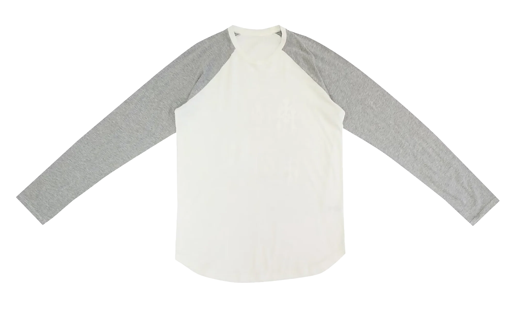 Cemetery Cross Straight Longsleeve T-Shirt "Grey / White" CHRM1187