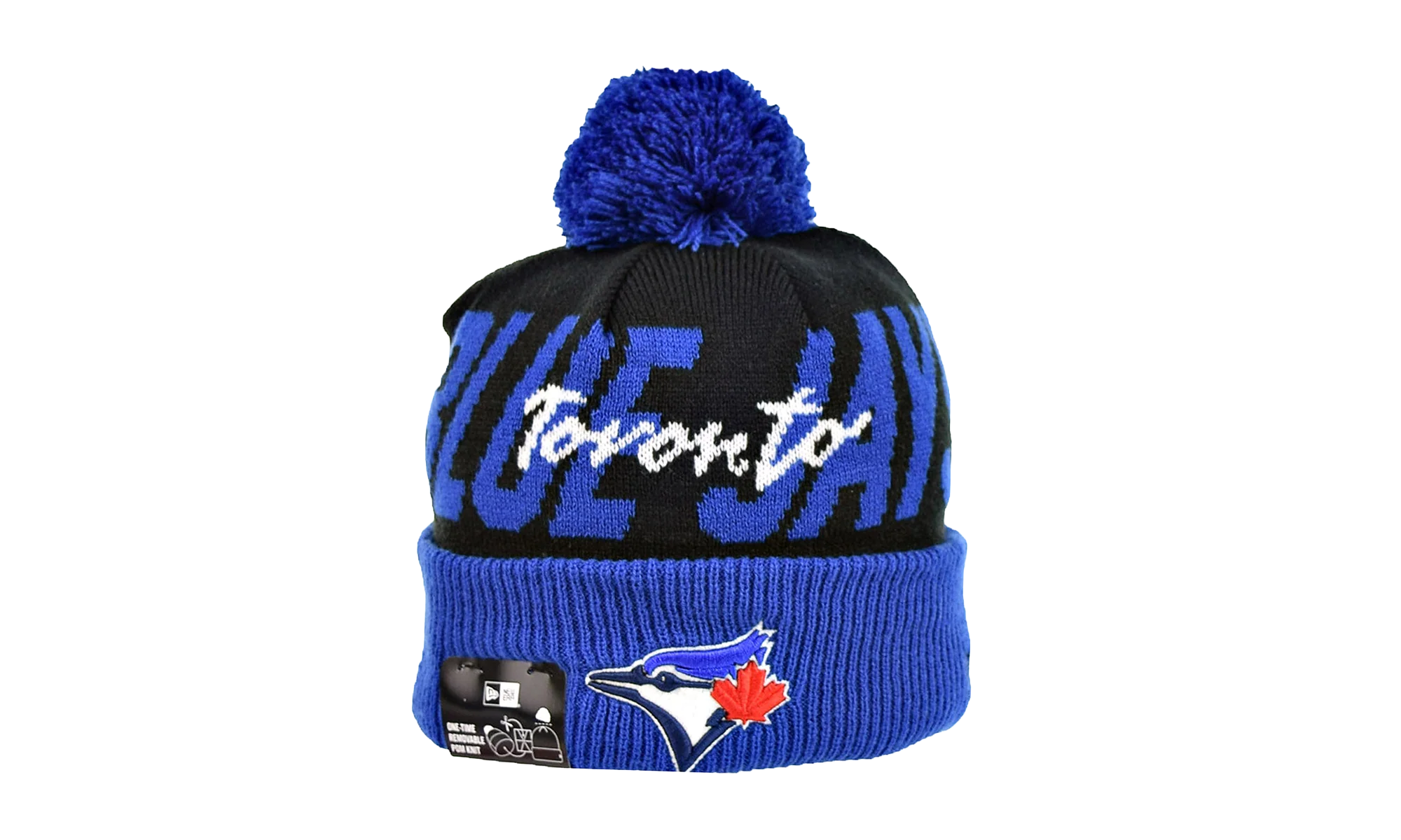 Toronto Blue Jays Confident Knit Pom Beanie "Blue" 60268740