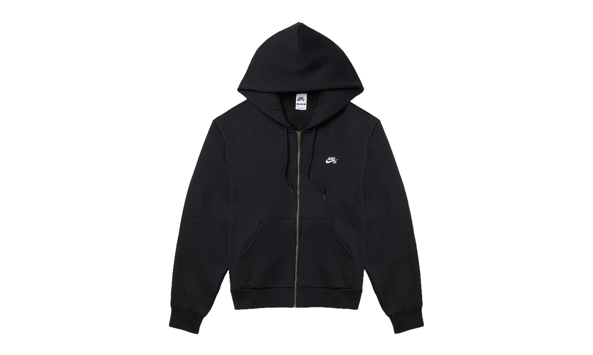 SB Full-Zip Fleece Skate Hoodie "Black / White" FZ8796 010
