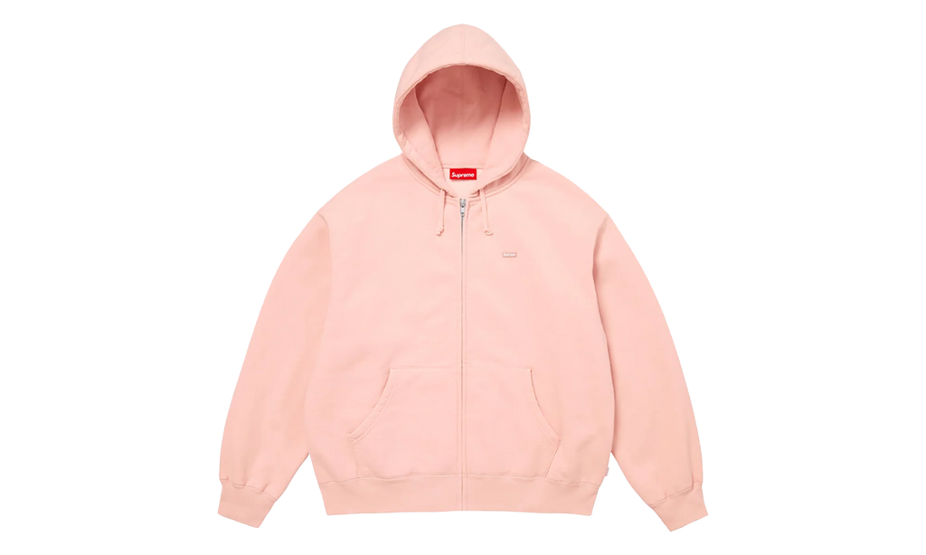 Small Box Zip Up Hooded Sweatshirt "SS26 -Light pink" SU27353
