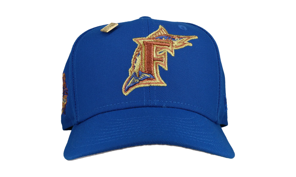 59FIFTY Florida Marlins 10th Anniversary Fitted Hat "Blue / Gold" NE115