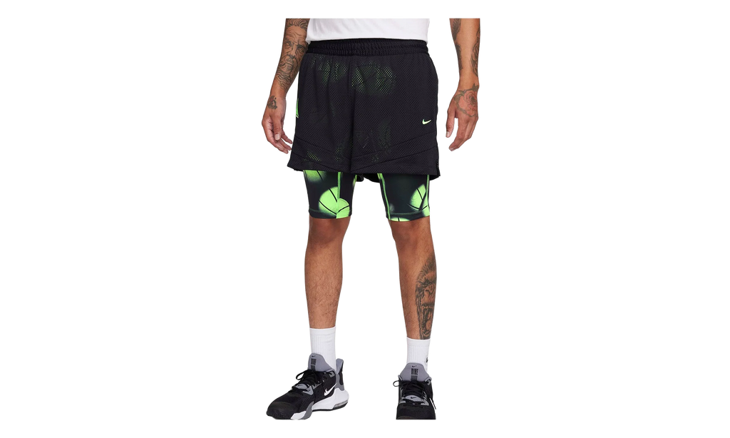 Signature Ja Morant Dri-Fit 2-In-1 4" Basketball Shorts "Black / Lime Blast" FQ1022 010