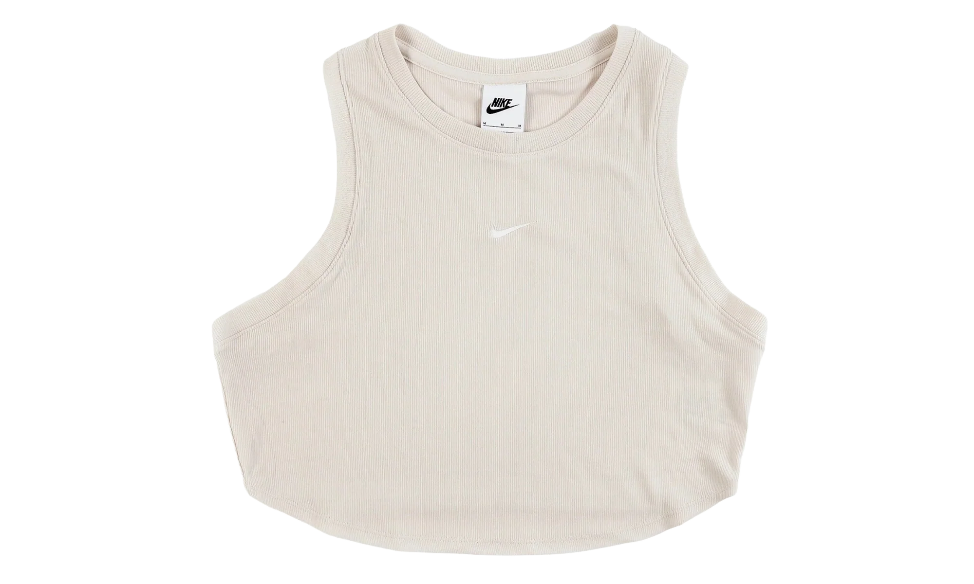 Sportswear Essentials Ribbed Cropped Tank Top WMNS "Light Orewood Brown / Sail" FB8279 104