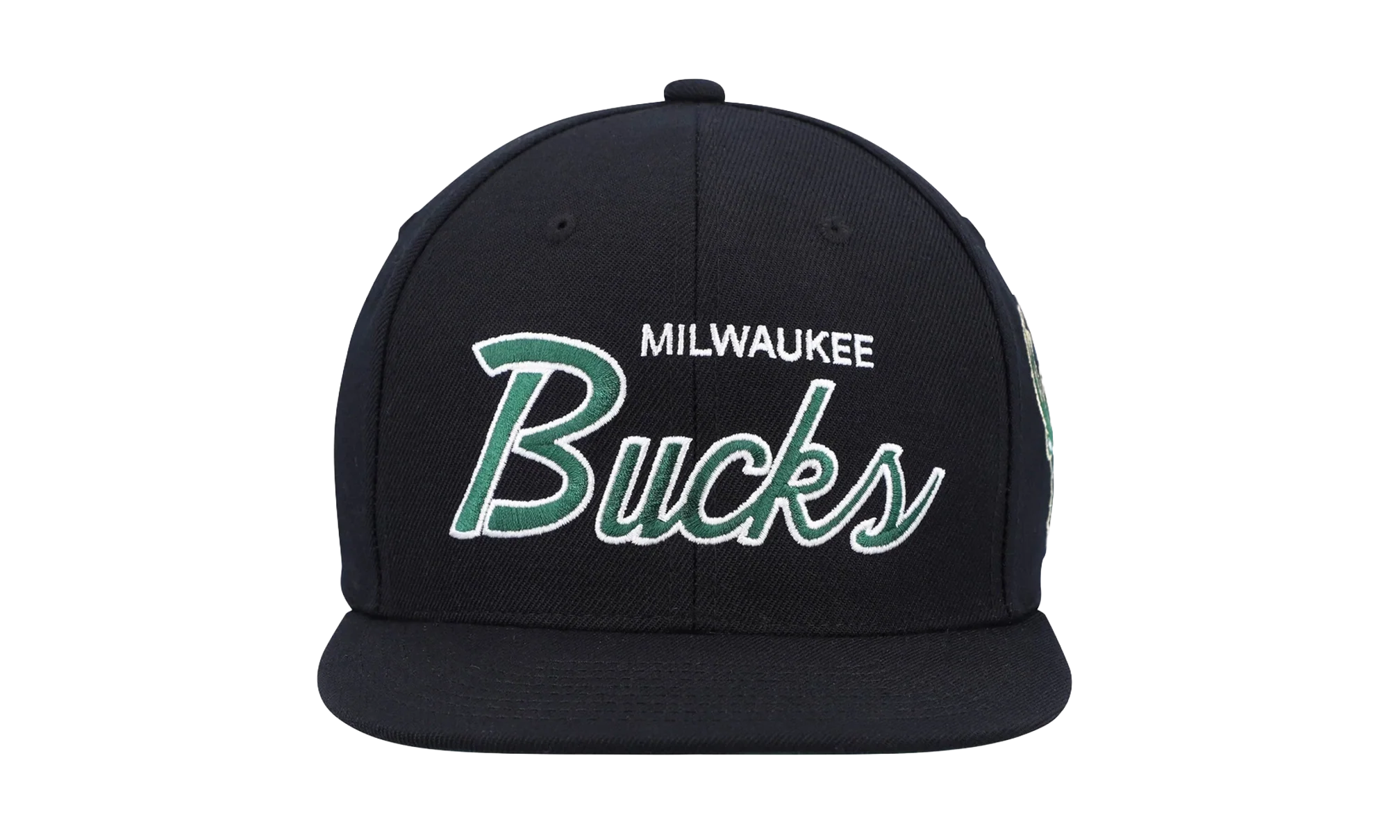 NBA Team Script 2.0 Snapback Cap "Milwaukee Bucks - Black" HHSS3280 MBUYYPPPBLCK