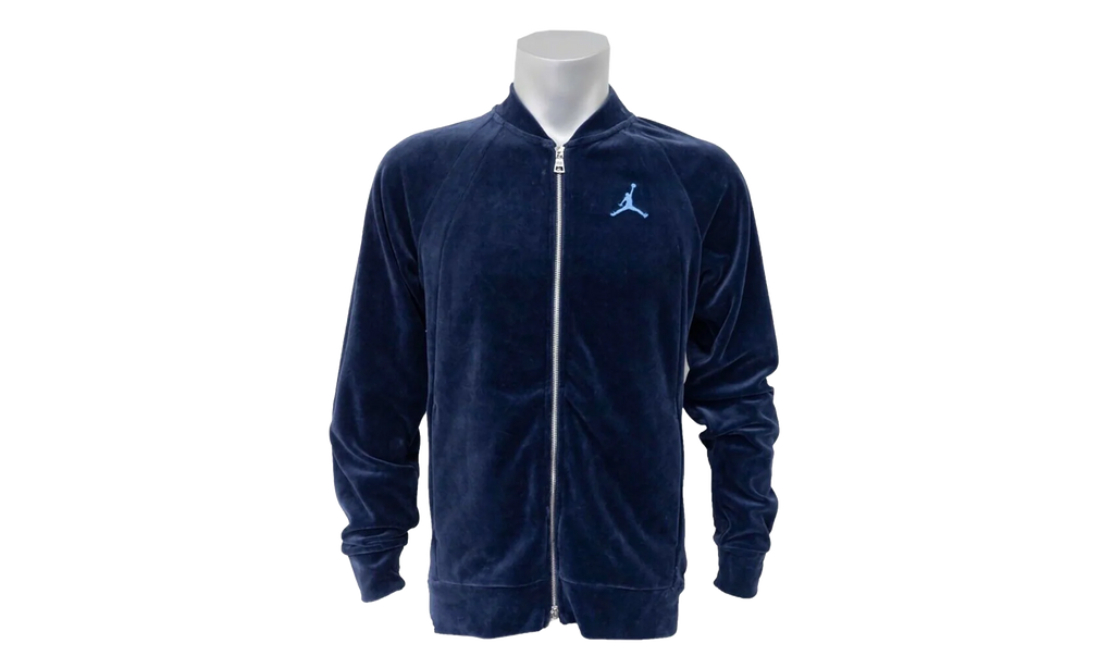Air Jordan Velour Full Zip Track Jacket "Blue" AH2357 410